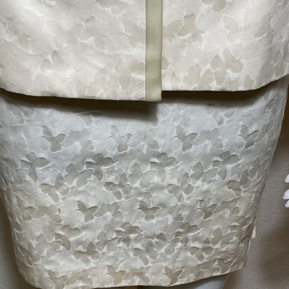 Anna Sui Cream Butterfly 1998 Jacket and Skirt Combo - Picture 5 of 14